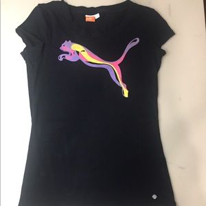 Puma stretchy workout t shirt, size S